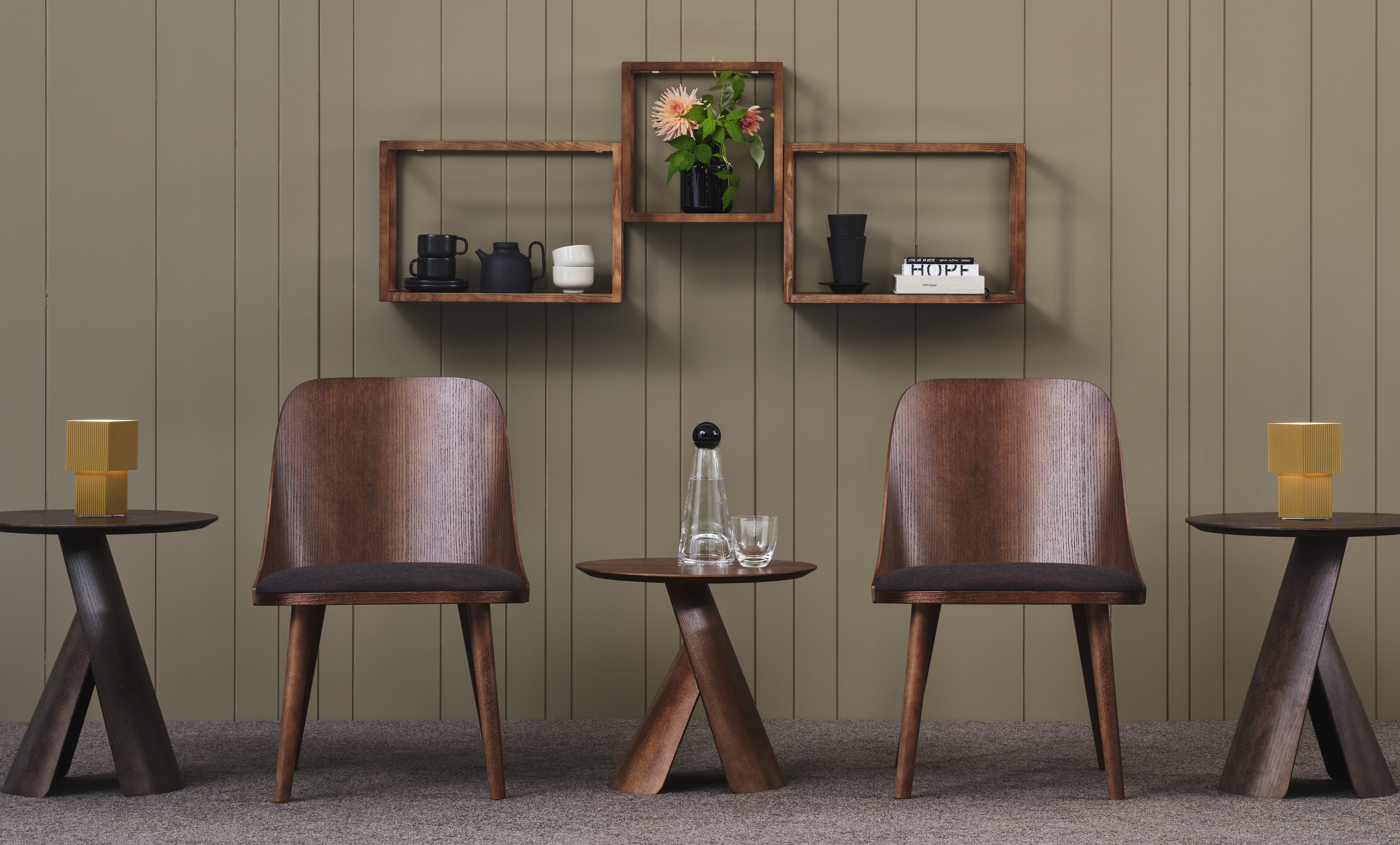 Hito soffbord Sander Lounge fåtölj Cubebrick vägghylla Karl Andersson Söner